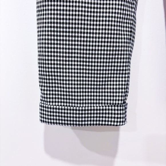 Simons black and white houndstooth pants | Elastic waist comfort * - Picture 8 of 8